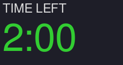 The timer at the start reads 2:00.